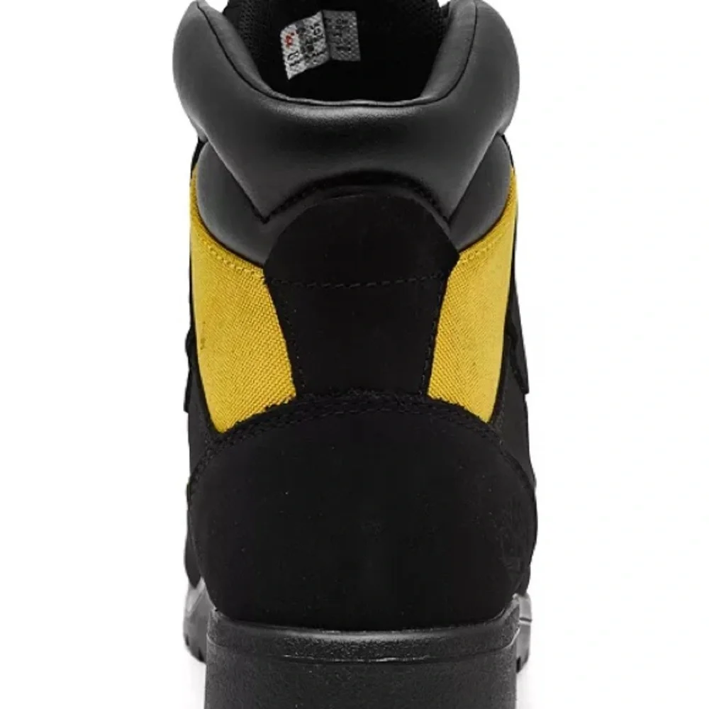 Timberland Kids Black and Gold Outdoor Boots Size 4